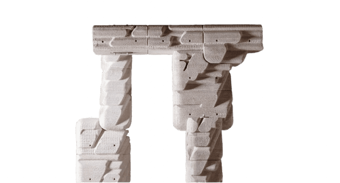 The Oracle AI sculpture titled Pylonas